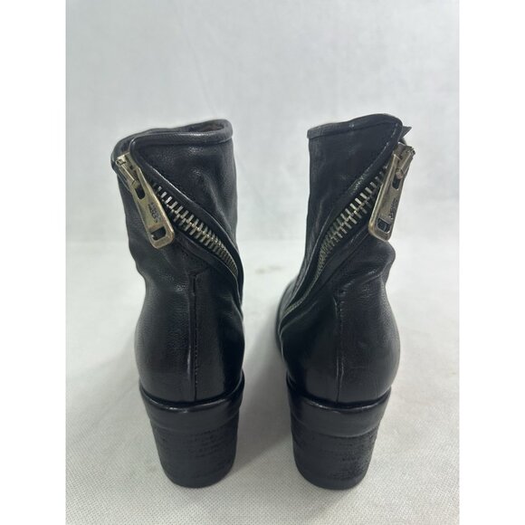 A.S.98 Jase A24208 Leather Booties in Black Womens 6 EUC - Picture 4 of 7